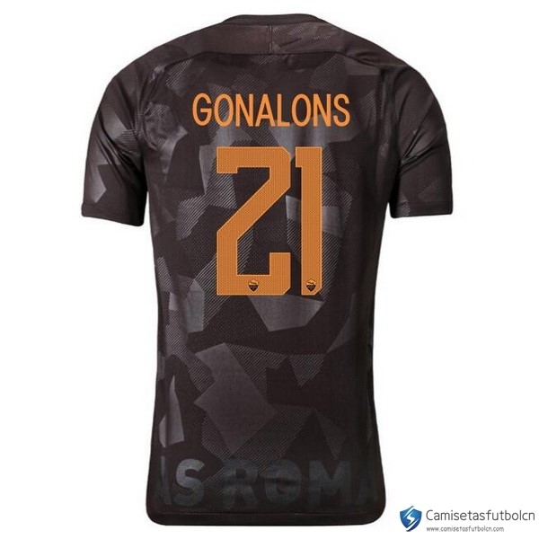 Camiseta AS Roma Tercera equipo Gonalons 2017-18